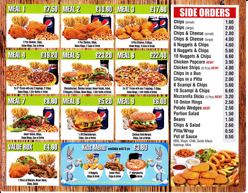best kebab pizza menu Welshpool